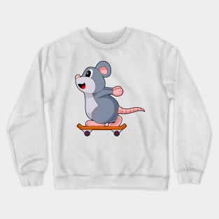 Mouse Skater Skateboard Sports Crewneck Sweatshirt